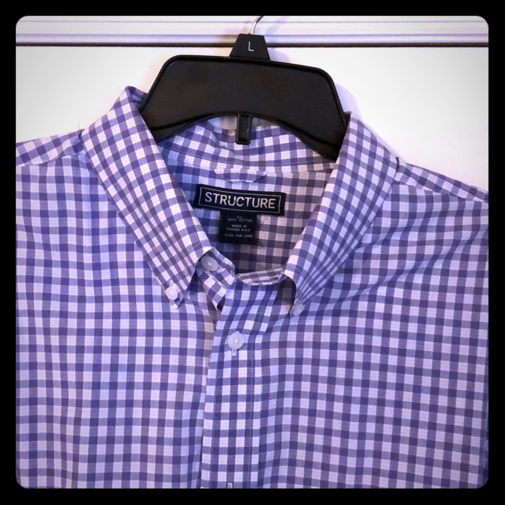 Structure long sleeve button down shirt.